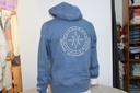 Sweatshirt com Capuz Brooking Minimalista Azul