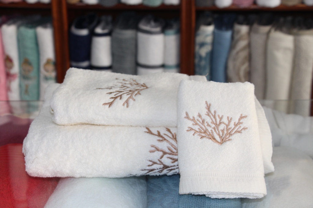 Conjunto de Toalhas de Banho Branco