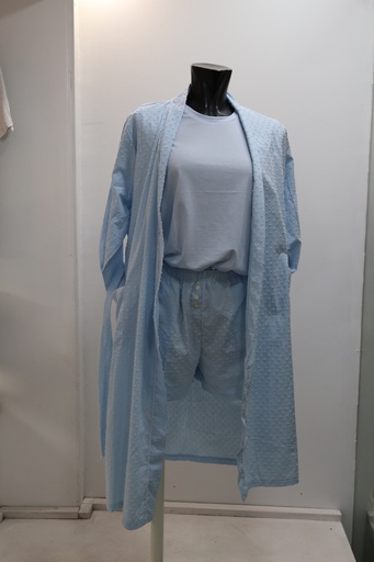 Conjunto Lounge & Sleep "Blue Dotted Elegance" (3 Peças)